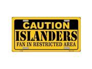 Smart Blonde LP 2660 Caution Islanders Metal Novelty License Plate