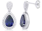 Doma Jewellery SSEZ711B Sterling Silver Earrings With Cubic Zirconia 5.0g.