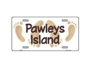 Smart Blonde LP 5337 Pawleys Island Footprints Metal Novelty License Plate