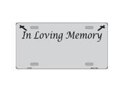 Smart Blonde LP 4197 In Loving Memory Gray Background Metal Novelty License Plate