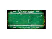 Smart Blonde LP 8162 Vermont State Background Rusty Novelty Metal License Plate