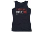 Trevco Criminal Minds Title Card Juniors Tank Top Black Large