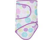 Miracle Blanket 15144 Colorful Bursts With Purple Trim Baby Swaddle Blanket