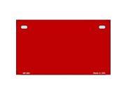 Smart Blonde MP 008 Solid Red Metal Novelty Motorcycle License Plate