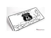 SmallAutoParts Aluminum License Plate Get Your Kicks Route 66