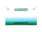 Smart Blonde MP 1123 Missouri State Background Metal Novelty Motorcycle License Plate