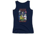 Trevco Jla Justice For America Juniors Tank Top Navy Large