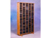 Wood Shed 509 4 Solid Oak Tower for CDs Individual Locking Slots
