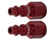 Legacy Mfg. Co. LEG A73430D 2PK Colorconnex Type D 0.25 in. Red Plug