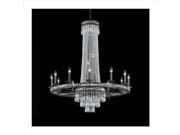 Mercer Collection 5269 EB CL MWP Clear Swarovski Spectra Crystal Wrought Iron Chandelier