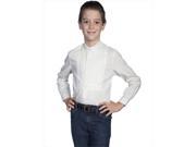 Scully RW032K IVO M Kids Rangewear Gambler Long Sleeve Shirt Ivory Medium