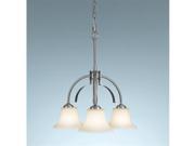 Feiss F2250 3BS Barrington Collection Brushed Steel 3 Light Kitchen Chandelier