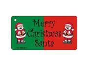 Smart Blonde KC XMAS 14 Merry Christmas Santa Novelty Key Chain