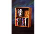Wood Shed 210 1 W Solid Oak desktop or shelf DVD VHS Cabinet