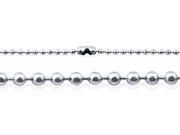 Doma Jewellery SSSSN03920 Stainless Steel Bead Necklace Ball Style 1.5 mm. Length 20 in.