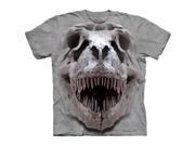 The Mountain 1037782 T Rex Big Skull T Shirt Large