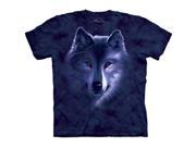 The Mountain 1518660 Wolf Fade Kids T Shirt Small