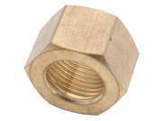 Anderson Metals 700061 08 0.5 in. Brass Compression Nut Pack of 10