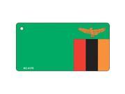 Smart Blonde KC 4179 Zambia Flag Novelty Key Chain