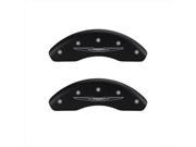 MGP Caliper Covers 32018SCW2MB Chrysler Wing Matte Black Caliper Covers Engraved Front Rear Set of 4