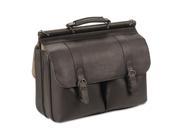 United States Luggage D5353 Executive Leather Briefcase Espresso 16 in.