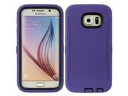 DreamWireless FPSAMS6 WRFR BKPP Samsung Galaxy S6 Full Protection Worry Free Black Plus Purple Tpu