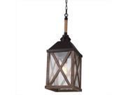Murray Feiss F2956 1DWO ORB 1 Light Lumiere Chandelier Dark Weathered Oak And Oil Rubbed Bronze