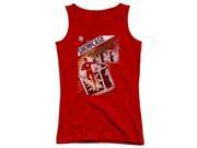 Trevco Jla Showcase No. 4 Cover Juniors Tank Top Red Small