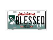 Smart Blonde LP 6191 Blessed Louisiana Novelty Metal License Plate