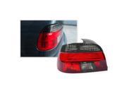 Bimmian DRL469C4N Depo Clear And Smoked Tail Light Lenses For Sedan 1999 2001 E46