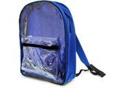 Bazic Products BP601 BLUE 25 Clear Front Backpack 15 in.