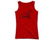 Trevco Bruce Lee Line Kick Juniors Tank Top Red Small