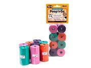 GoGo 13538 Pet Waste Bags Unscented 8 Rolls Pink