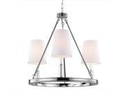 Murray Feiss F2921 3PN 3 Light Lismore Chandelier Polished Nickel