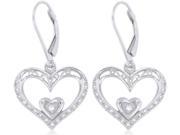 Doma Jewellery SSEHZ035 Sterling Silver Heart Pendant With CZ 3.7 g.