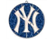 Pangea MLB New York Yankees Makit and Bakit Stained Glass Ornament