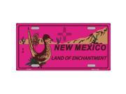 Smart Blonde LP 2479 Roadrunner Pink New Mexico Metal Novelty License Plate
