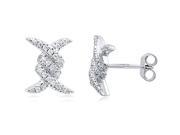 Doma Jewellery SSEZ848 Sterling Silver Earrings With CZ 2.6 g.