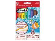 Roseart. 48150AA24 Watercolor Twist Ups 8 per set