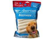 Pet Factory 78108 Rawhide Chip Rolls Dog Treat 18 Pack