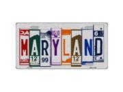 Smart Blonde LPC 1034 Maryland License Plate Art Brushed Aluminum Metal Novelty License Plate