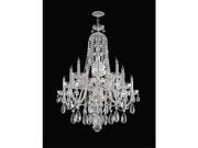 Crystorama Lighting 1110 CH CL SAQ Traditional Crystal Collection Chandelier Polished Chrome