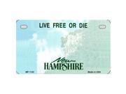 Smart Blonde MP 1130 New Hampshire State Background Metal Novelty Motorcycle License Plate