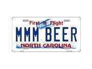 Smart Blonde LP 6501 MMM Beer North Carolina Novelty Metal License Plate