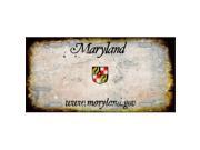 Smart Blonde LP 8137 Maryland State Background Rusty Novelty Metal License Plate
