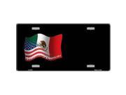 Smart Blonde LP 5278 Mexican American Flag Metal Novelty License Plate