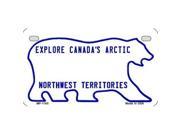 Smart Blonde MP 1166 Northwest Territories Territories Background Metal Novelty Motorcycle License Plate