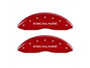 MGP Caliper Covers 35015SEXTRD Escalade Red Caliper Covers Engraved Front Rear Set of 4