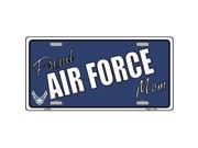 Smart Blonde LP 5384 Proud Air Force Mom Novelty Metal License Plate