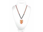 San Francisco Giants Mardi Gras Beads with Medallion